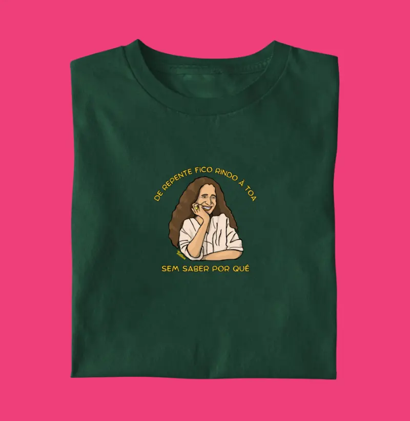 Camiseta "rindo à toa"