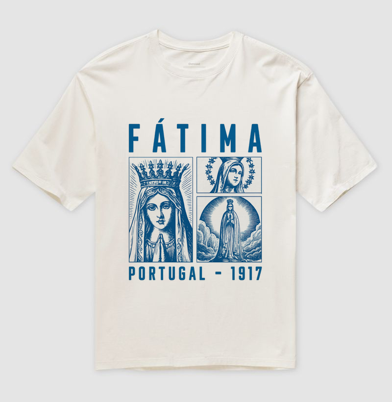 Camiseta Oversized Fátima Portugal 1917