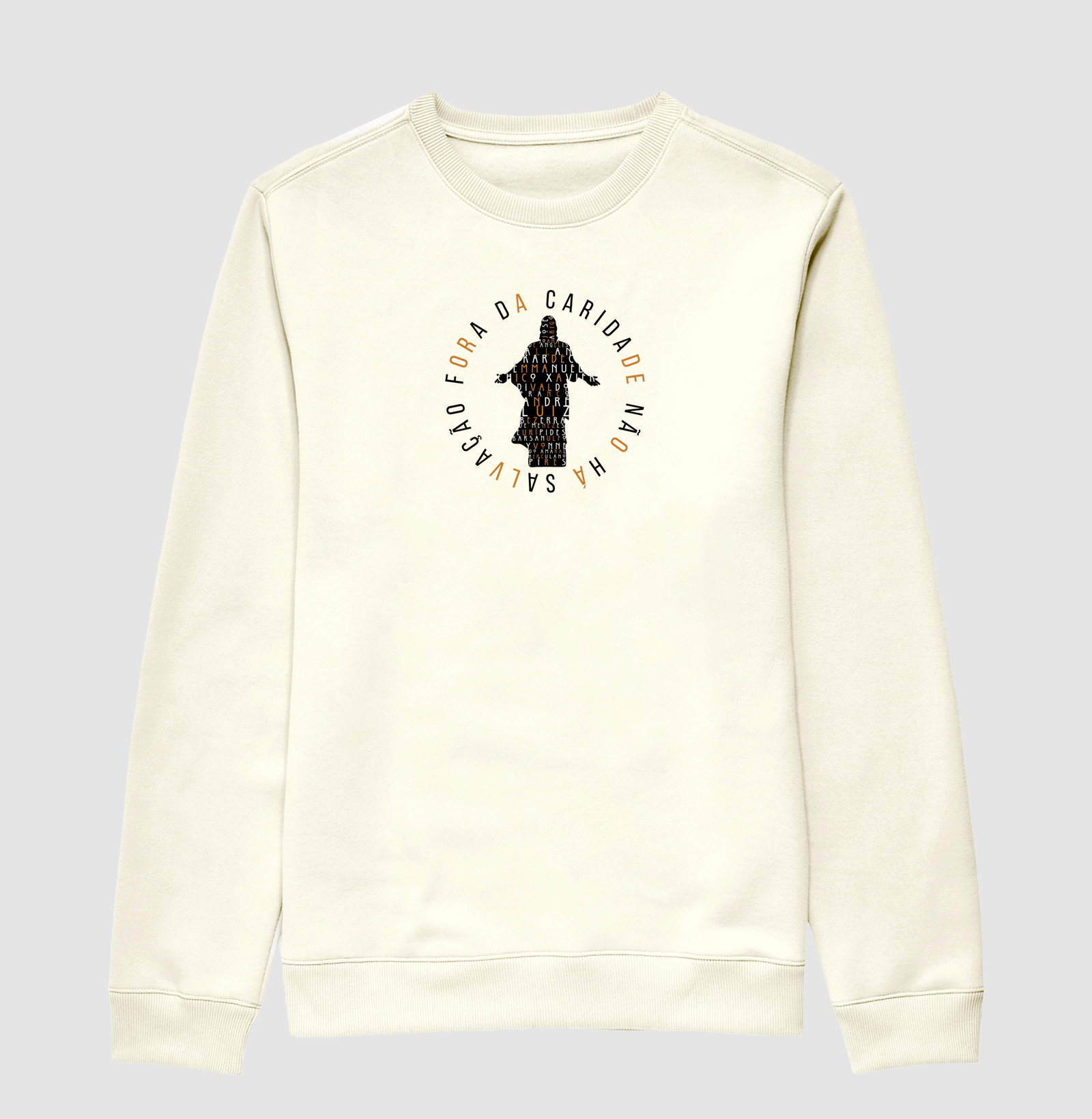 Estampa Caridade e Salvação Off White Masc.
