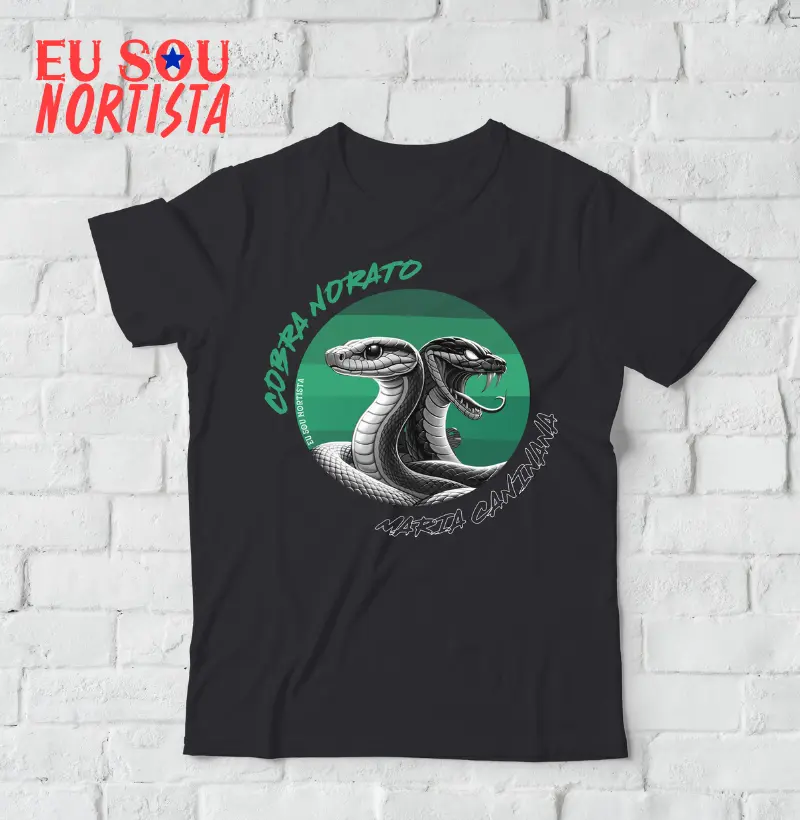 Camiseta Estampa Cobra Norato e Maria Caninana