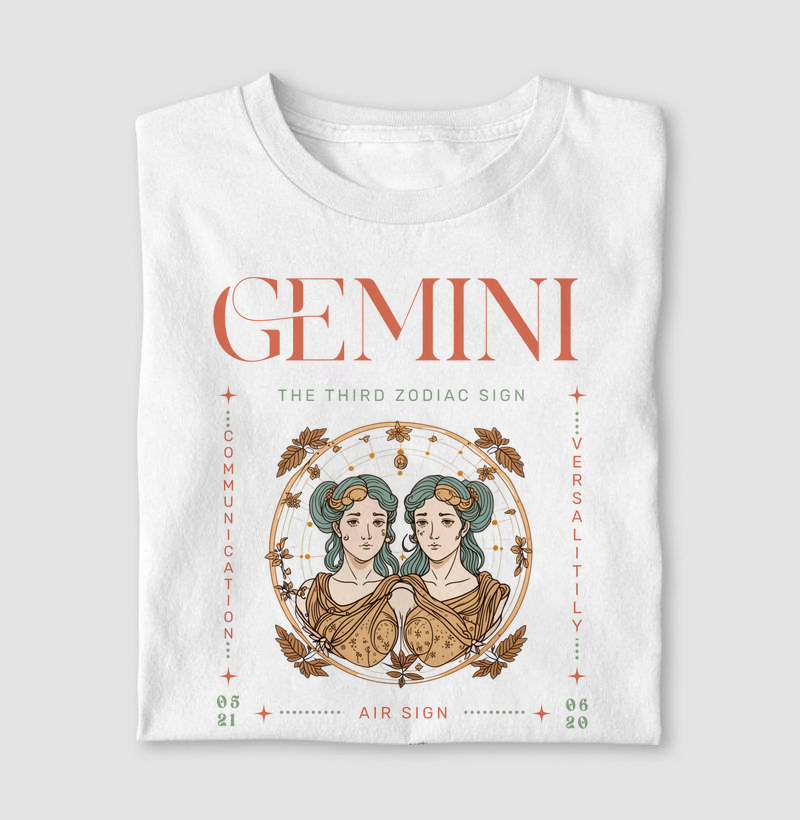 Camiseta Signos GÊMEOS - AIR SIGN