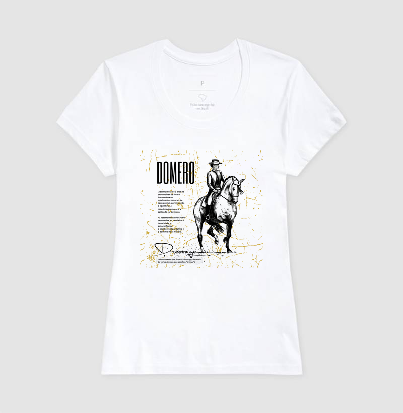 camiseta feminina dressage