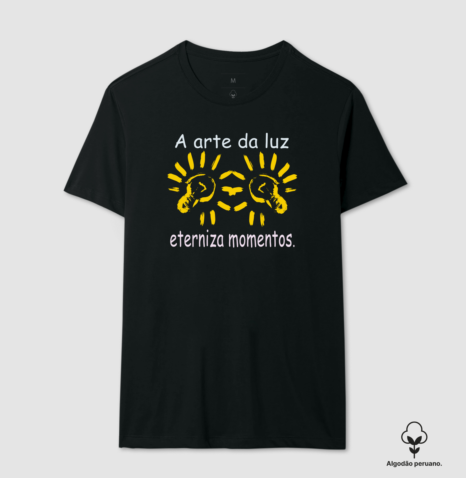 Camiseta estampa luz