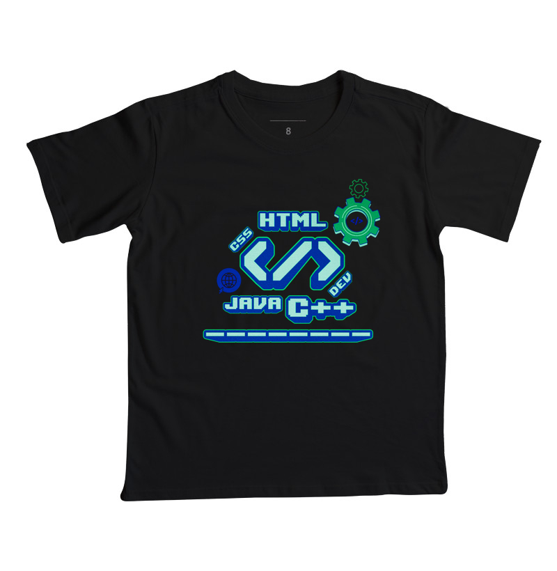 Camiseta Dev Mode – Estilo Tech Retrô