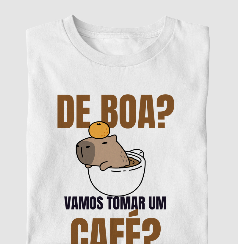 Camiseta De Boa? Vamos Tomar um Café?