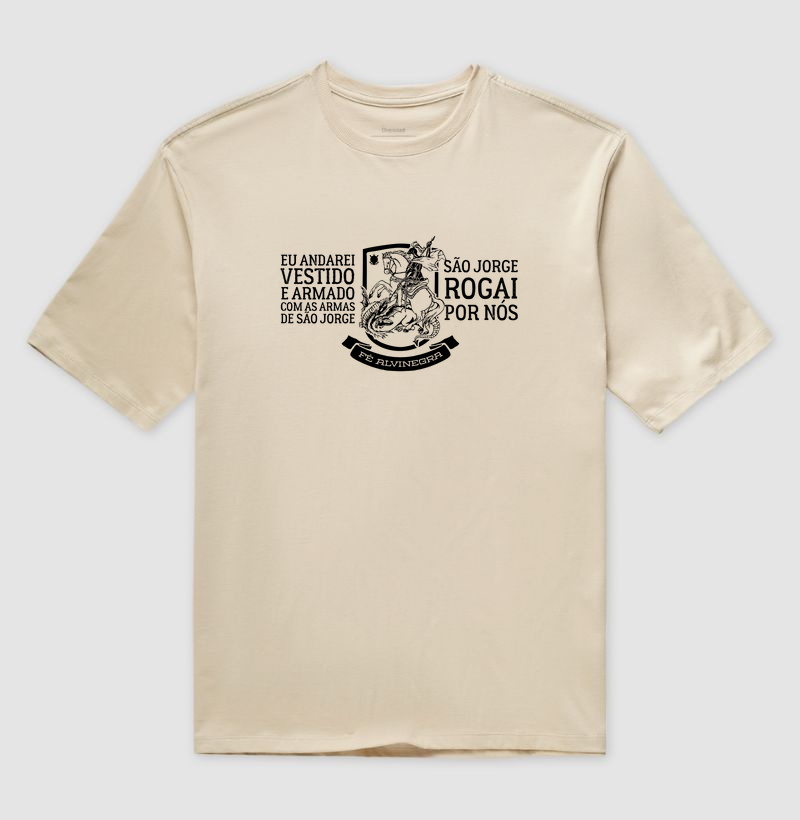 Camiseta Oversized Fé Alvinegra - Oração