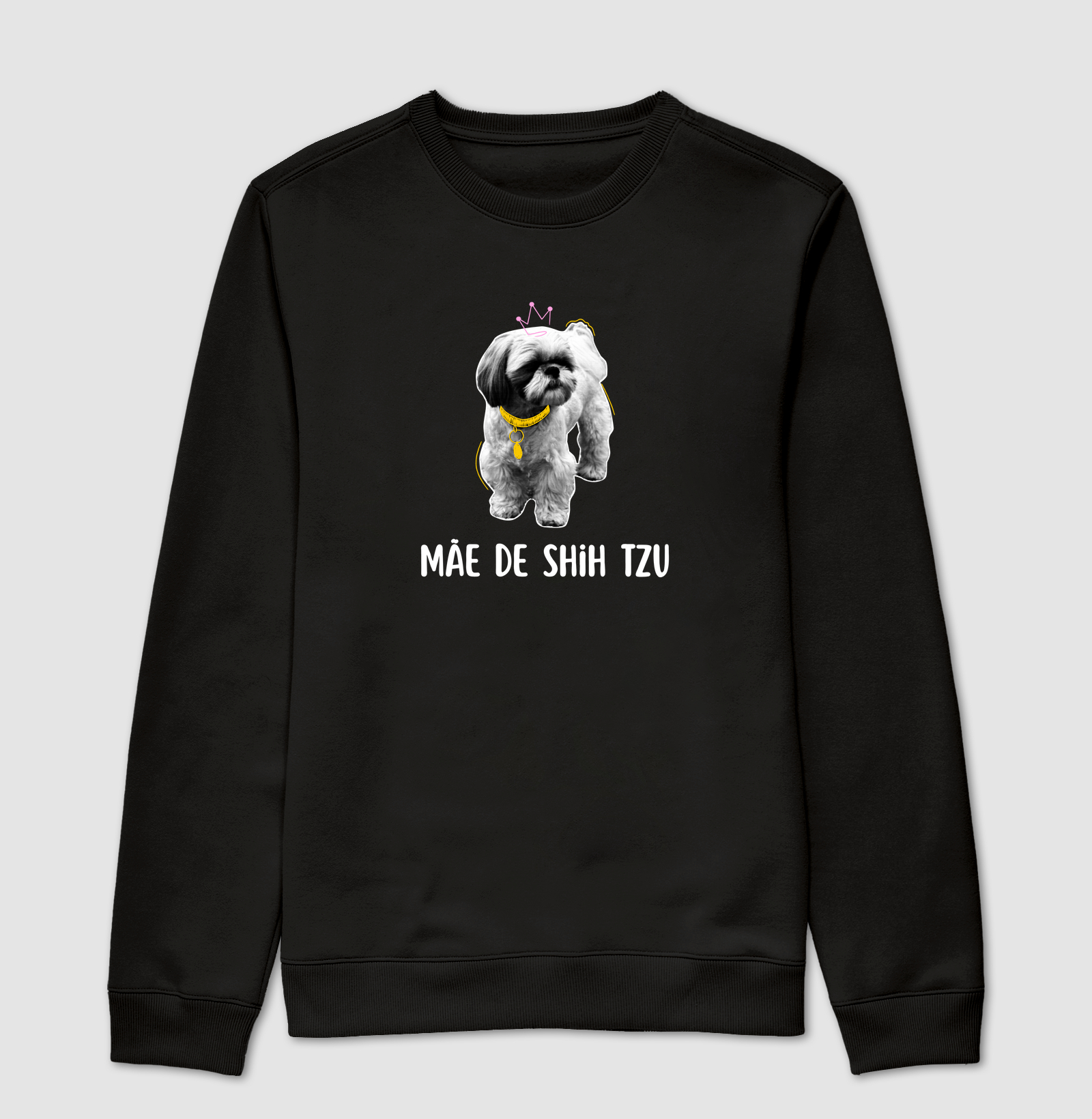 Suéter Moleton: Mãe de Shih Tzu