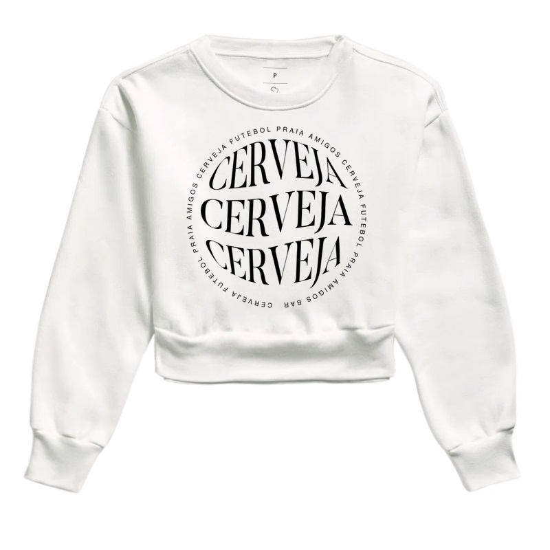 Cropped Moletom - cerveja mundo