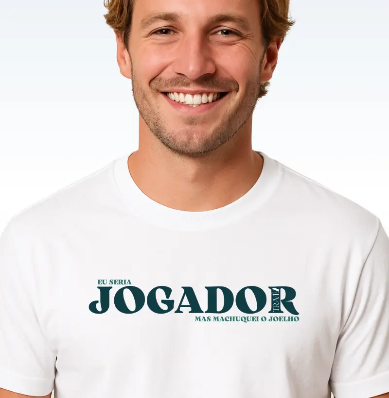 Eu seria jogador, mas machuquei o joelho