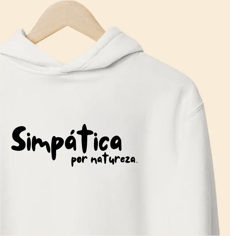 Hoodie Moletom Simpática por natureza 