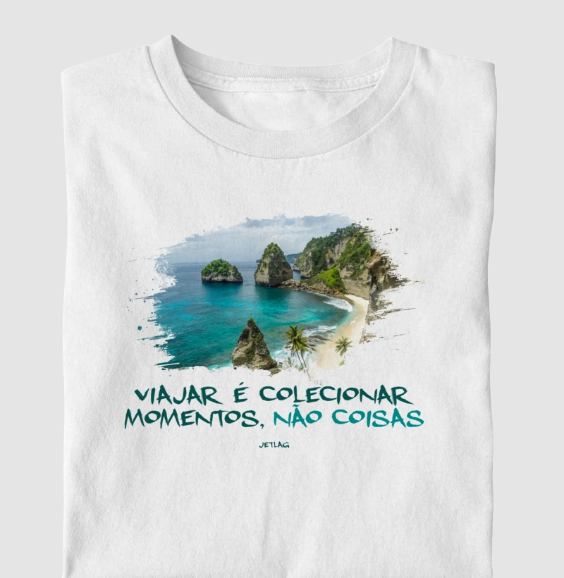 Viajar é colecionar momentos, não coisas.