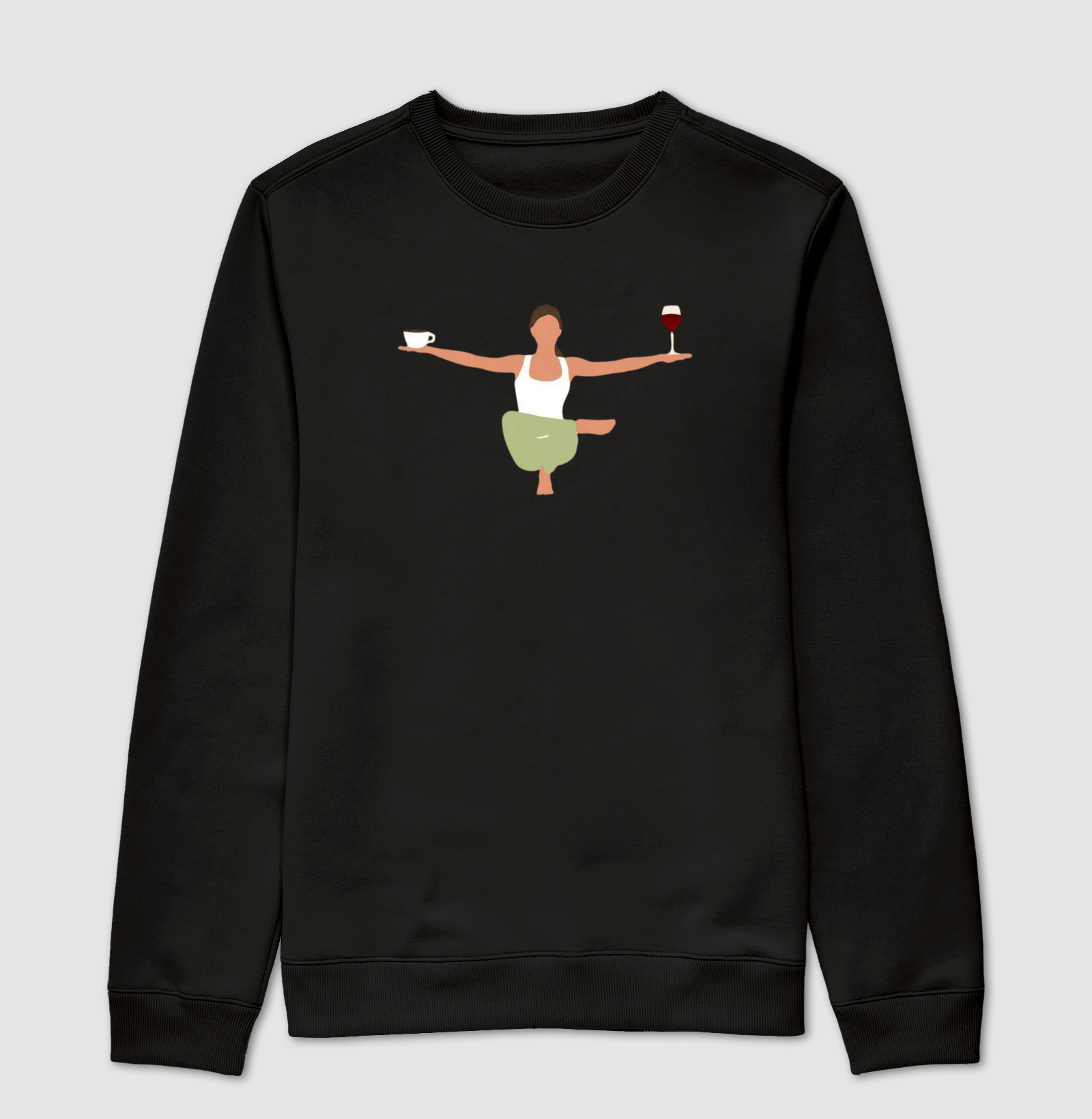 Camiseta Yoga x Café e Vinho