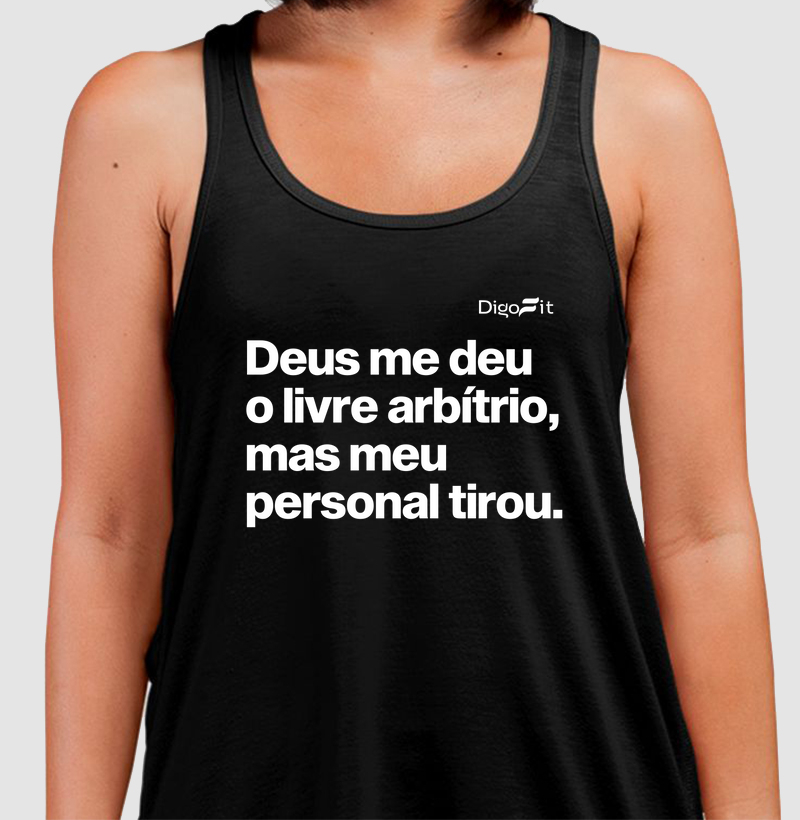 REGATA ACADEMIA MEU PERSONAL TIROU MEU LIVRE ARBÍTRIO