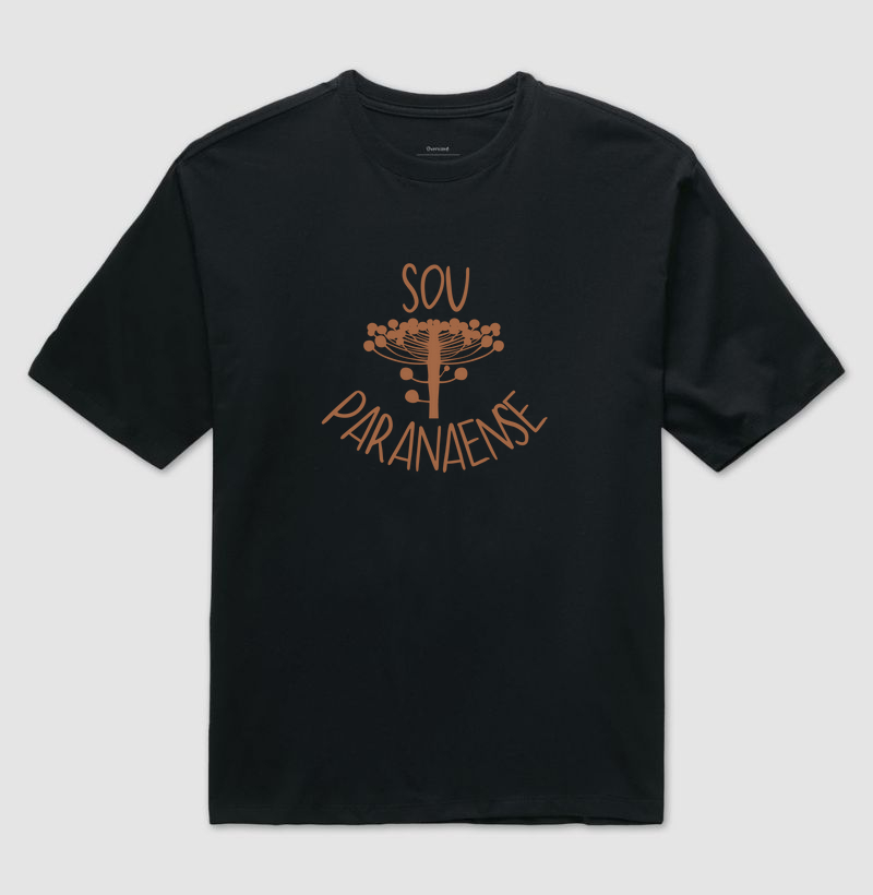 CAMISETA OVERSIZE UNISSEX SOU PARANAENSE