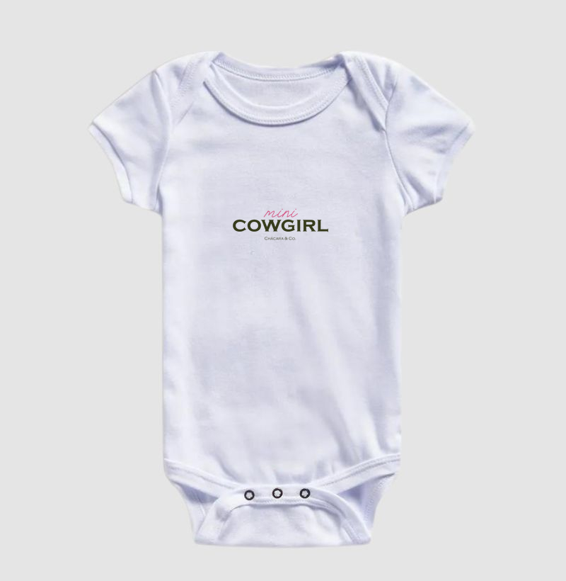 Body mini cowgirl branco