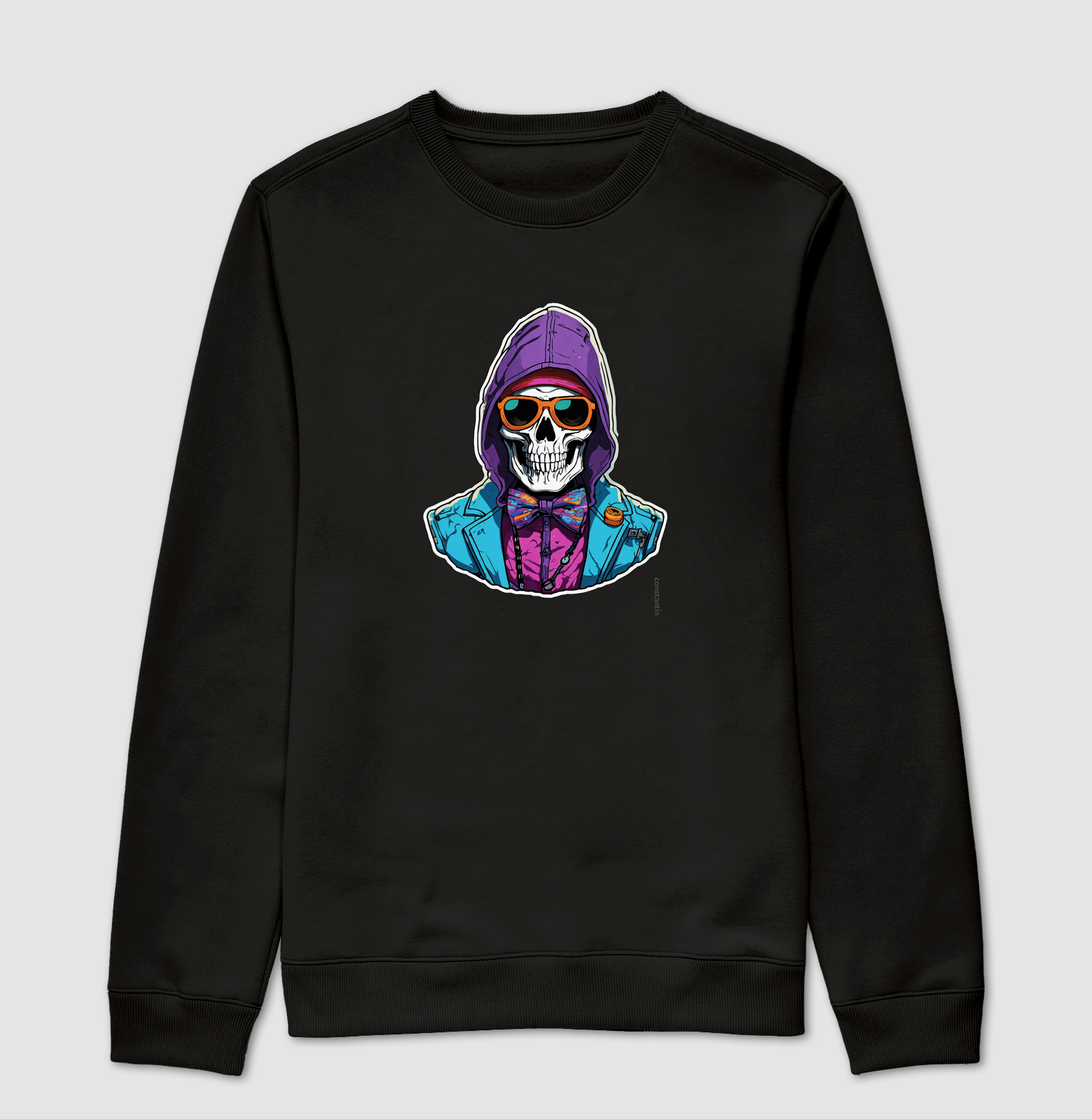 skull borboleta