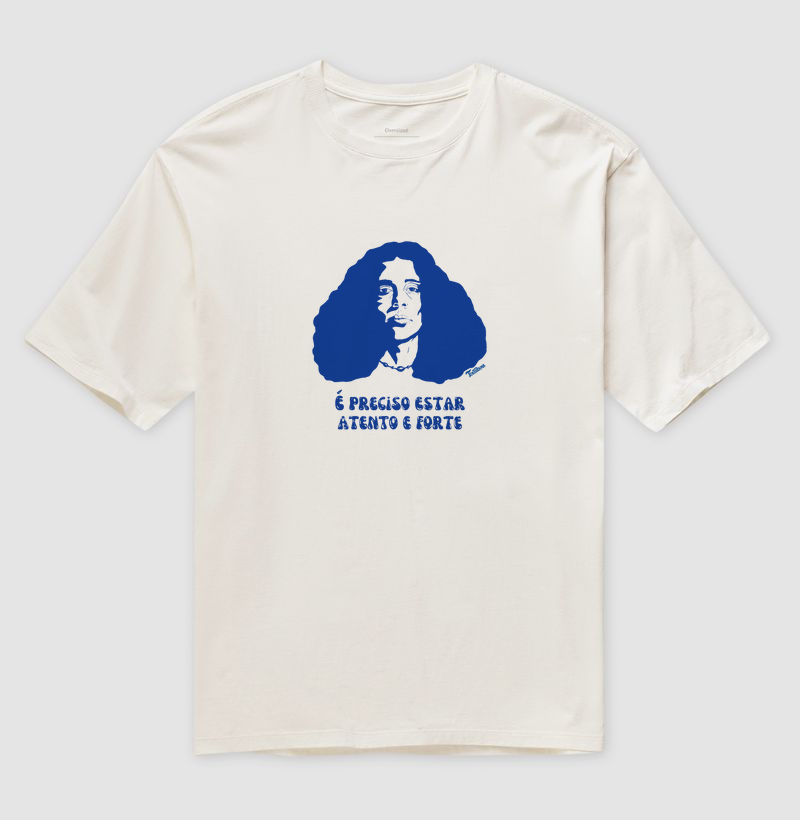 Camiseta Oversized "atento e forte" 