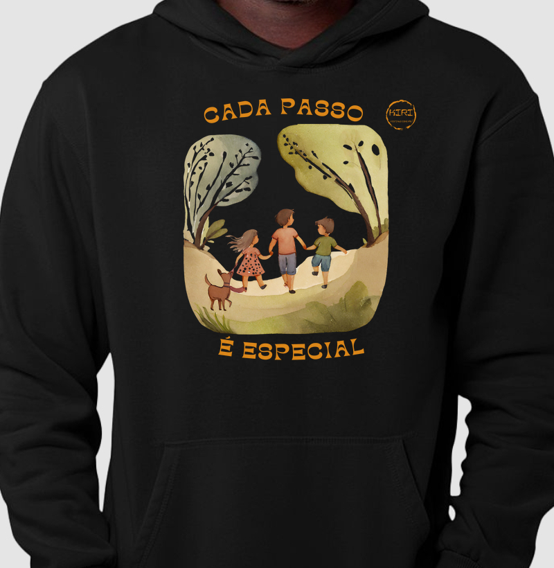 Moletom Capuz KIRI - Cada Passo é Especial