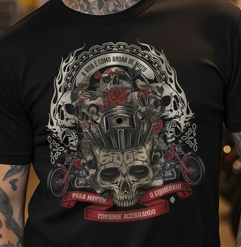 A vida é como andar de moto