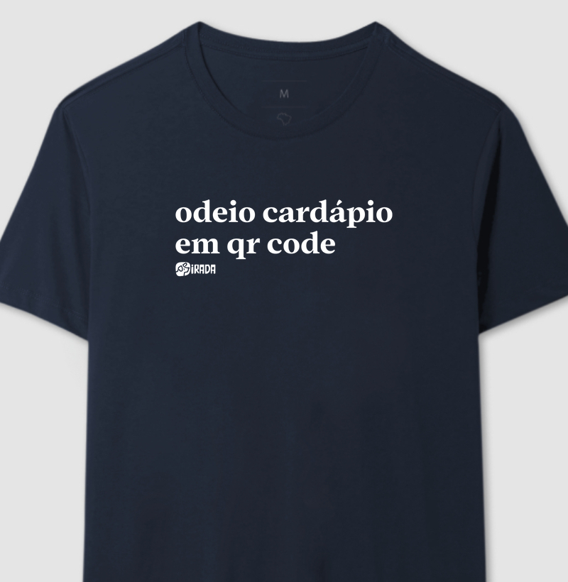 Odeio cardápio em QR code