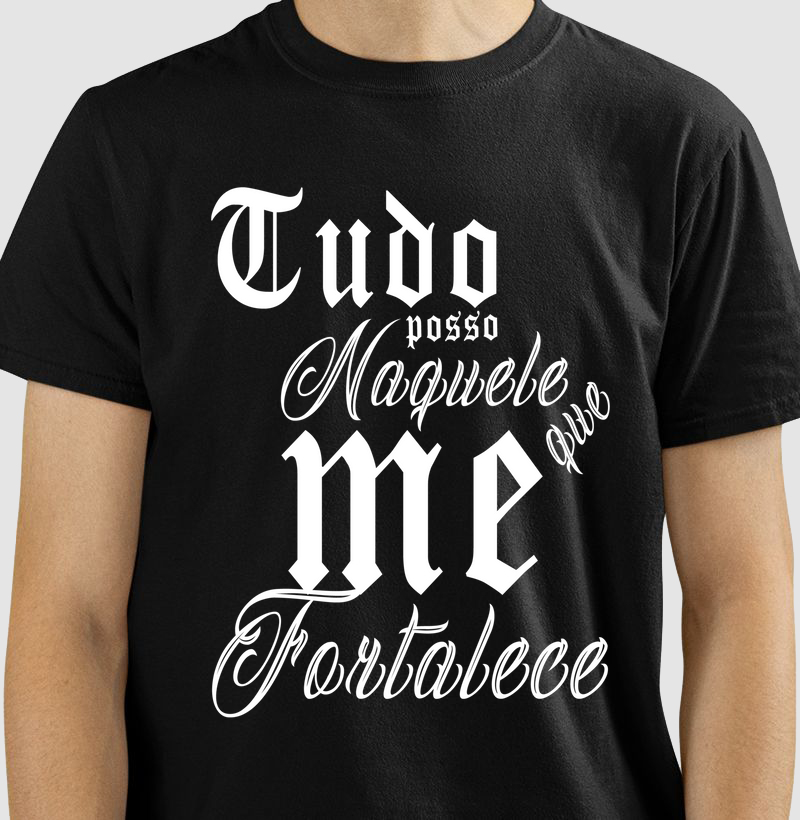 Camiseta modelo -  Tudo posso