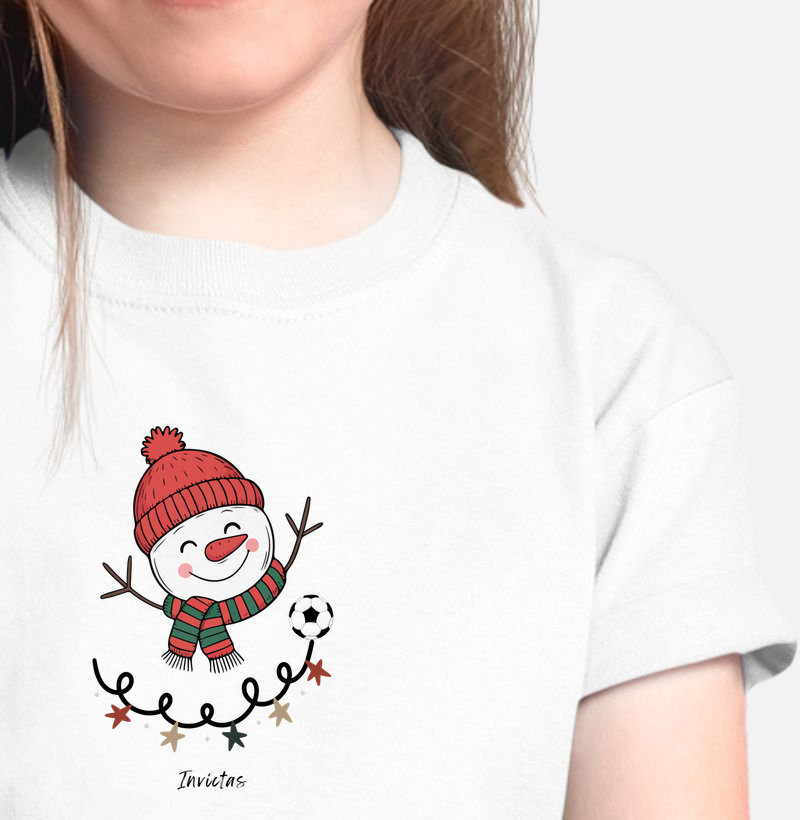 Camiseta Infantil - Boneco de Neve