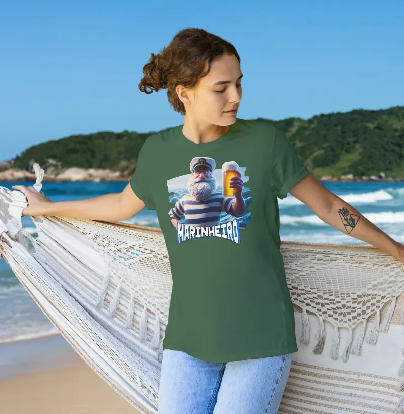 camiseta 100% Algodão - Marinheiro