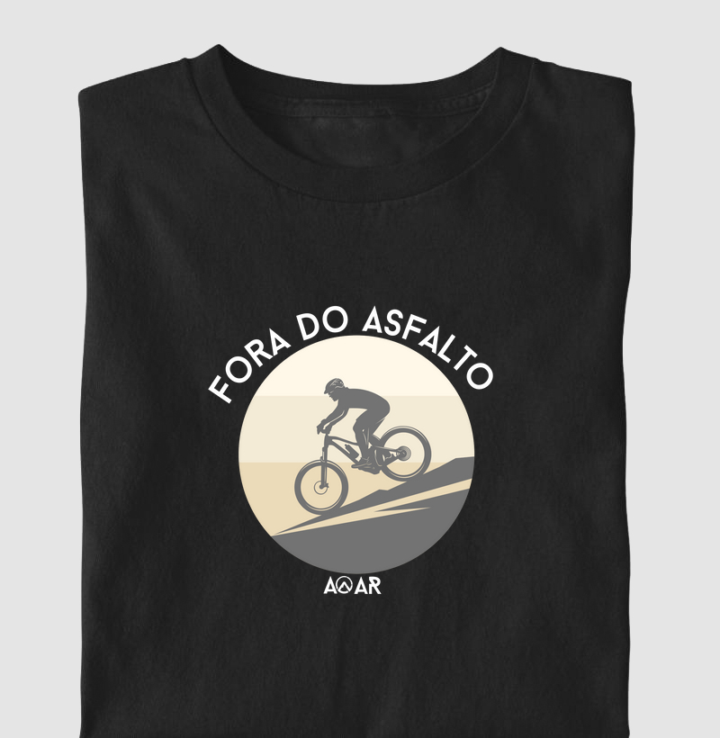 Camiseta fora do asfalto