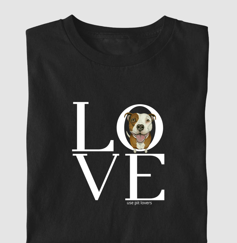 LOVE Pit Bull black