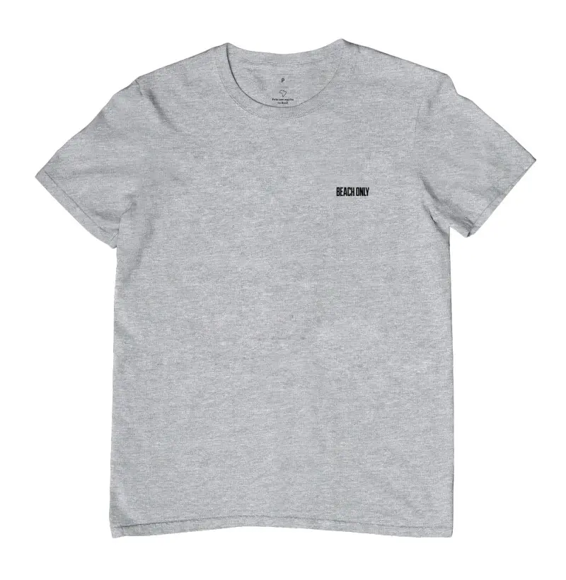 Camiseta Basica Beach Only Cinza