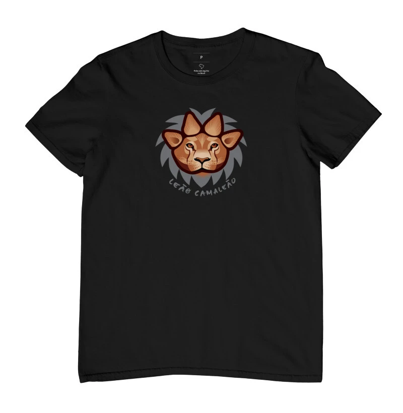 Camiseta Masculina Camaleão Signos - Leão