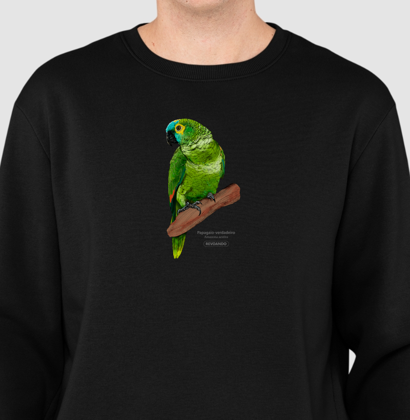 Aves do Brasil - Papagaio Verdadeiro - Moletom