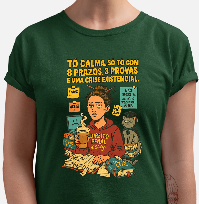 Tô calma. Só tô com 8 prazos, 3 provas e uma crise existencial.