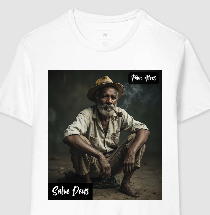 Camiseta - Preto-Velho - Imagem FA