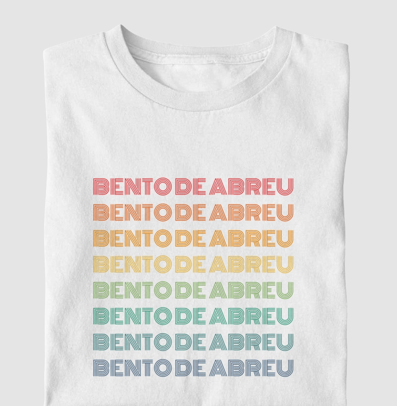 Bento de Abreu Letreiro Retrô