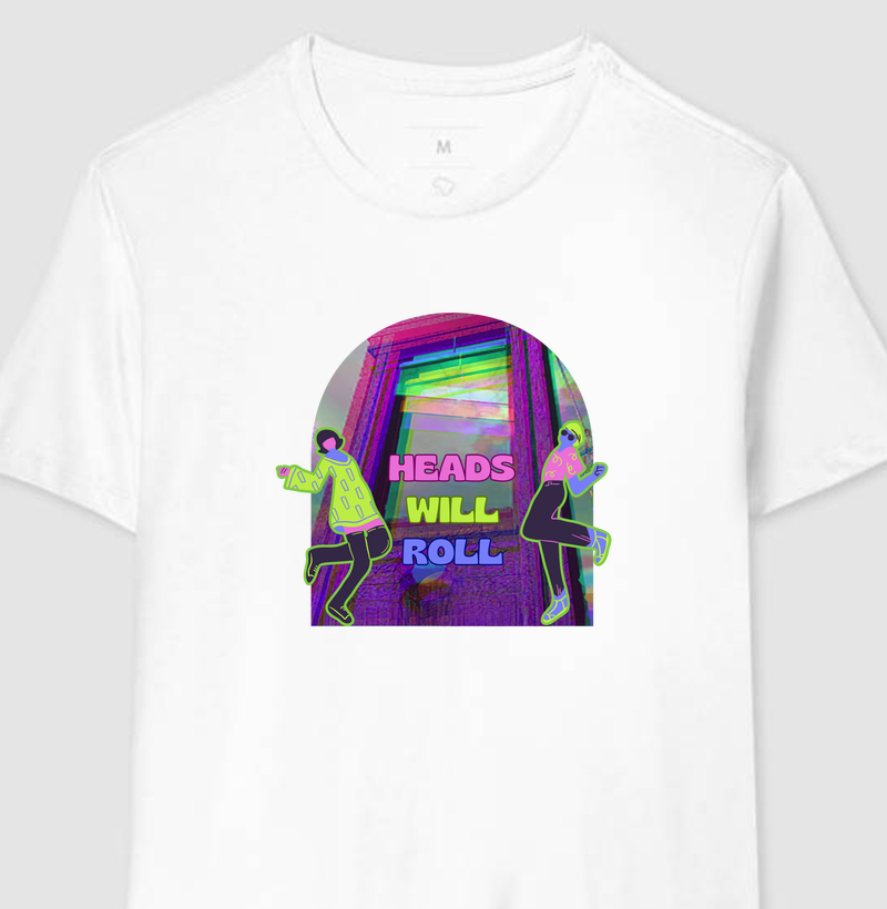 Camiseta Heads Will Roll – Yeah Yeah Yeahs (Estampa Retrô Psicodélica)