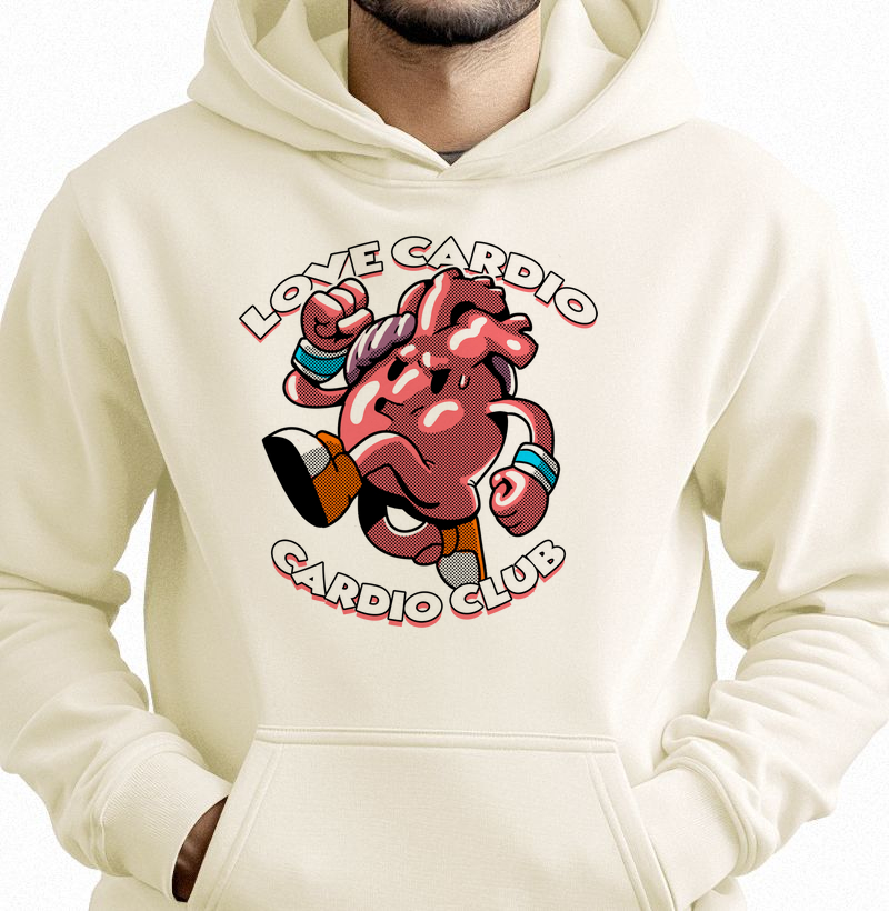 Love Cardio – Cardio Club Moletom Hoddie