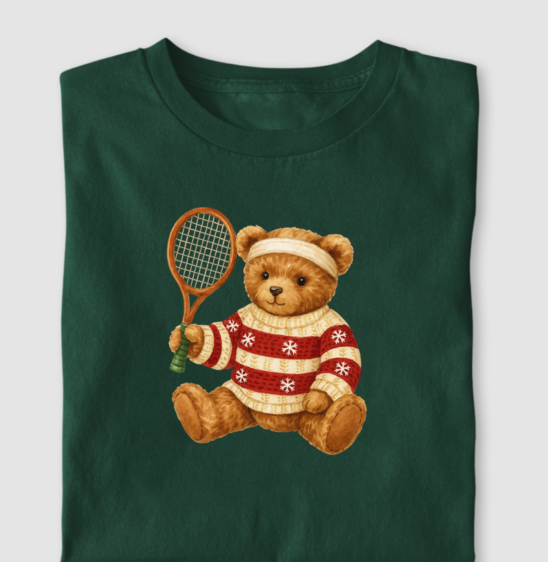 Urso tenista de Natal