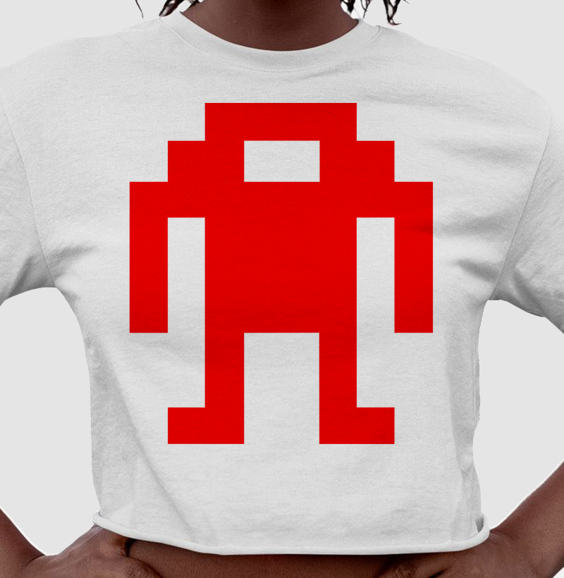 Red Pixel Droid – Think Tee