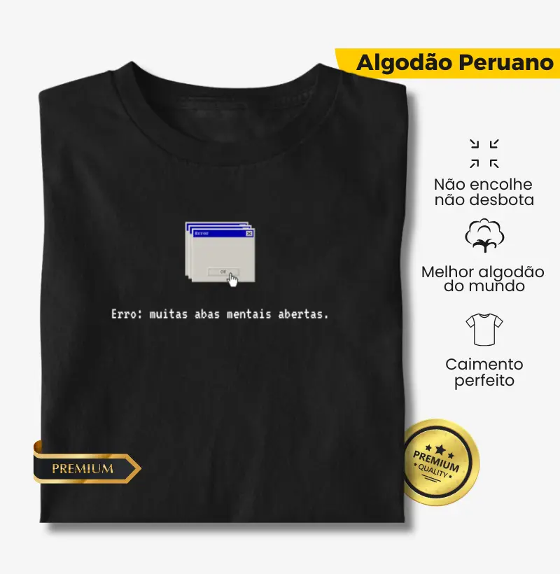 Erro: muitas abas mentais abertas.  