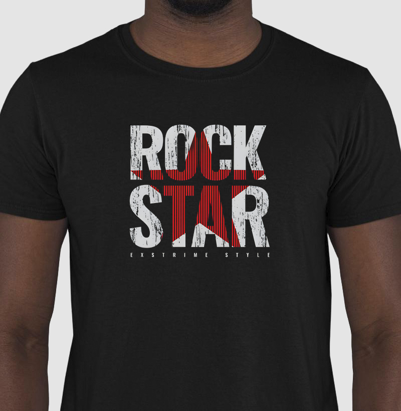 Camiseta Rock Star