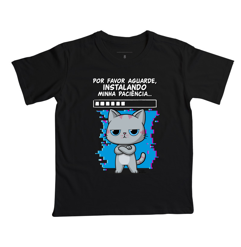 Camiseta Gato Sincero Paciência