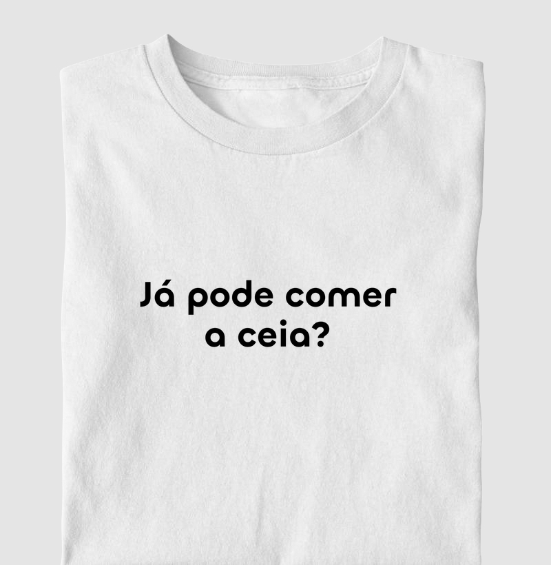 já pode comer a ceia?