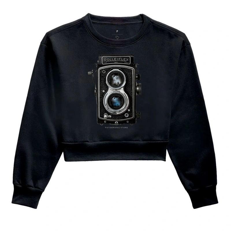 Vintage Rolleiflex - Moletom Cropped 