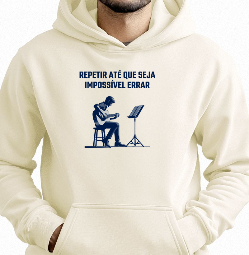Camisa "Repetir até que seja impossível errar"