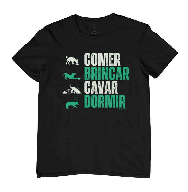 #018 - Comer, Brincar, Cavar, Dormir - cachorro