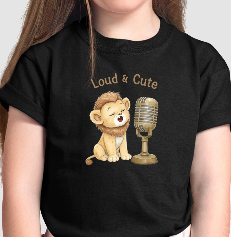 Camiseta Infantil LOUD LION: Porque a atitude se herda.