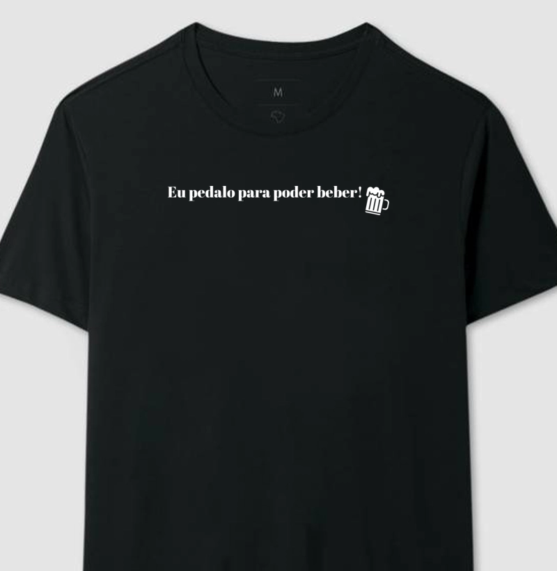 Eu pedalo para poder beber 
