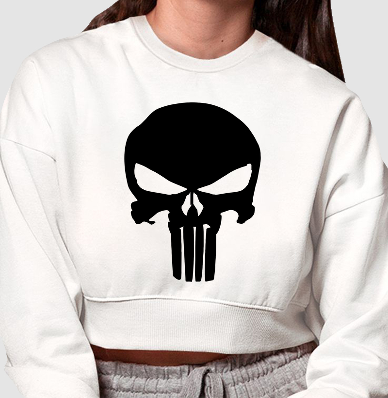JUSTICEIRO/ Cropped Moletom