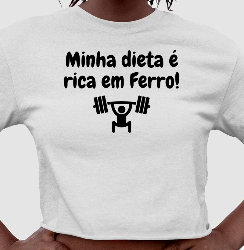 Camiseta Dieta rica em Ferro